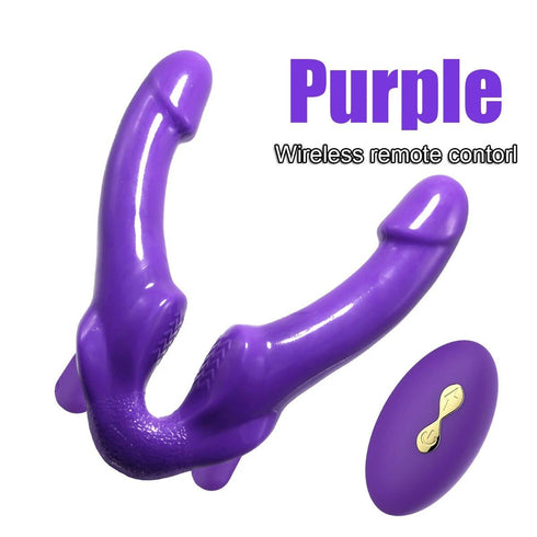 10 Speed Strap-on Dildo Vibrator